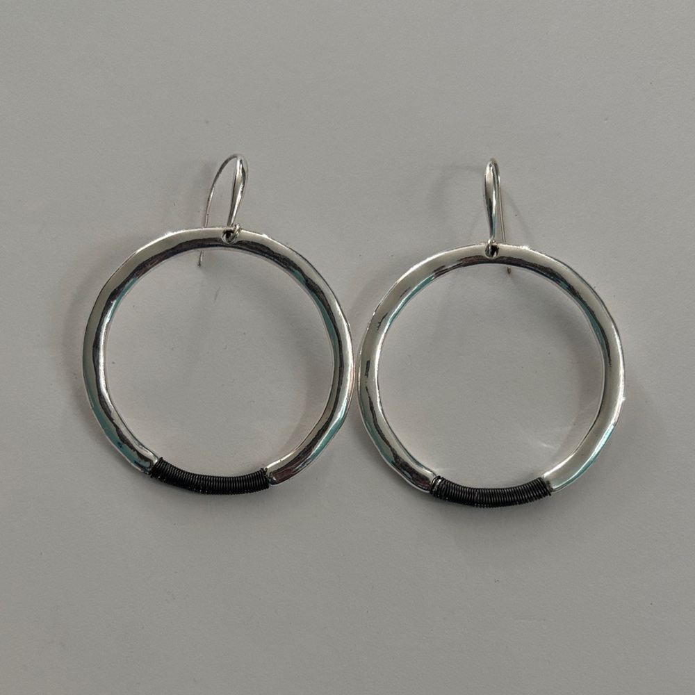 Elegant Silver Hoop Earrings
